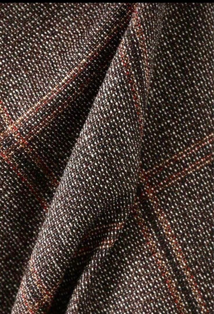 スーツ AURALEE BLUEFACEDWOOL CHECKNARROW SLACKS