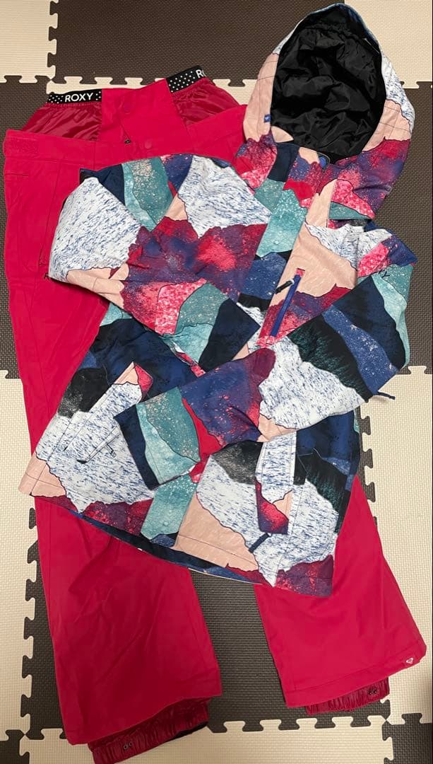 ROXY スノーボードウェアセット幾何学模様