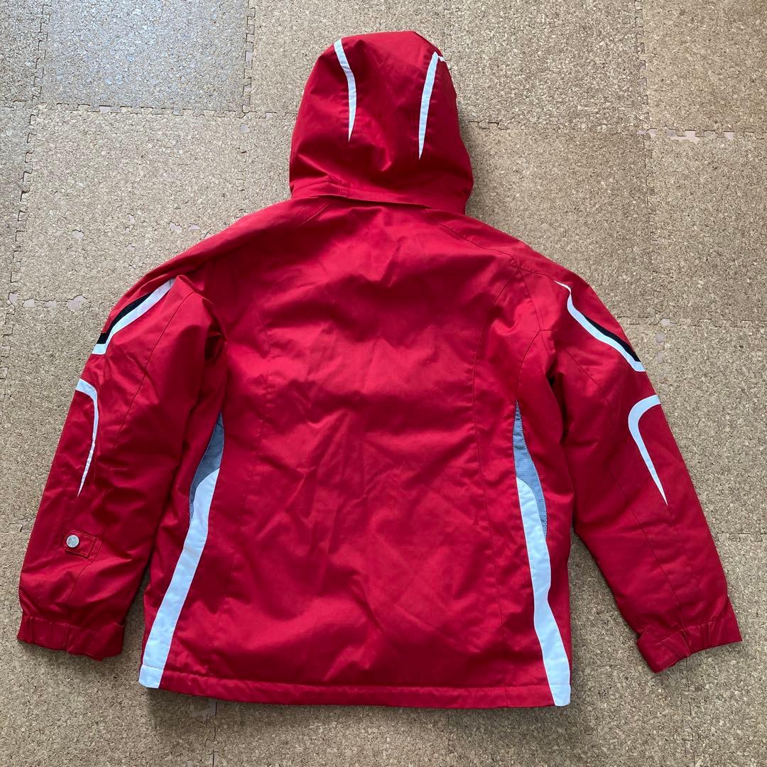 【美品】フェニックスphenixスキーウェア ダウンジャケット上下Sメンズ赤×黒