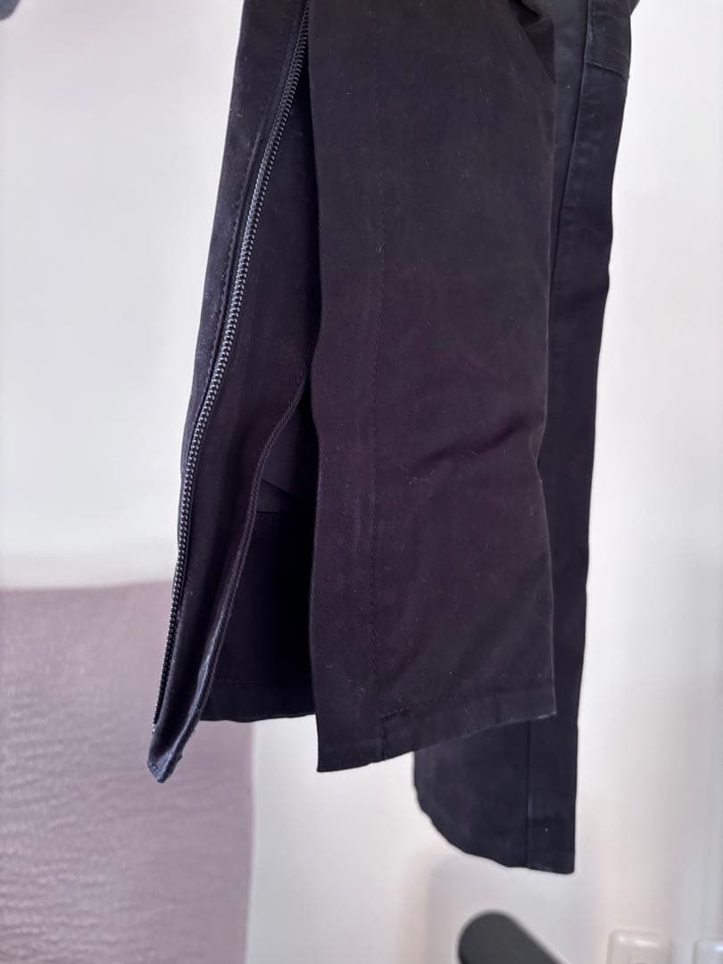 RossoStyleLabリブウォームストレッチパンツ ブラックSサイズ