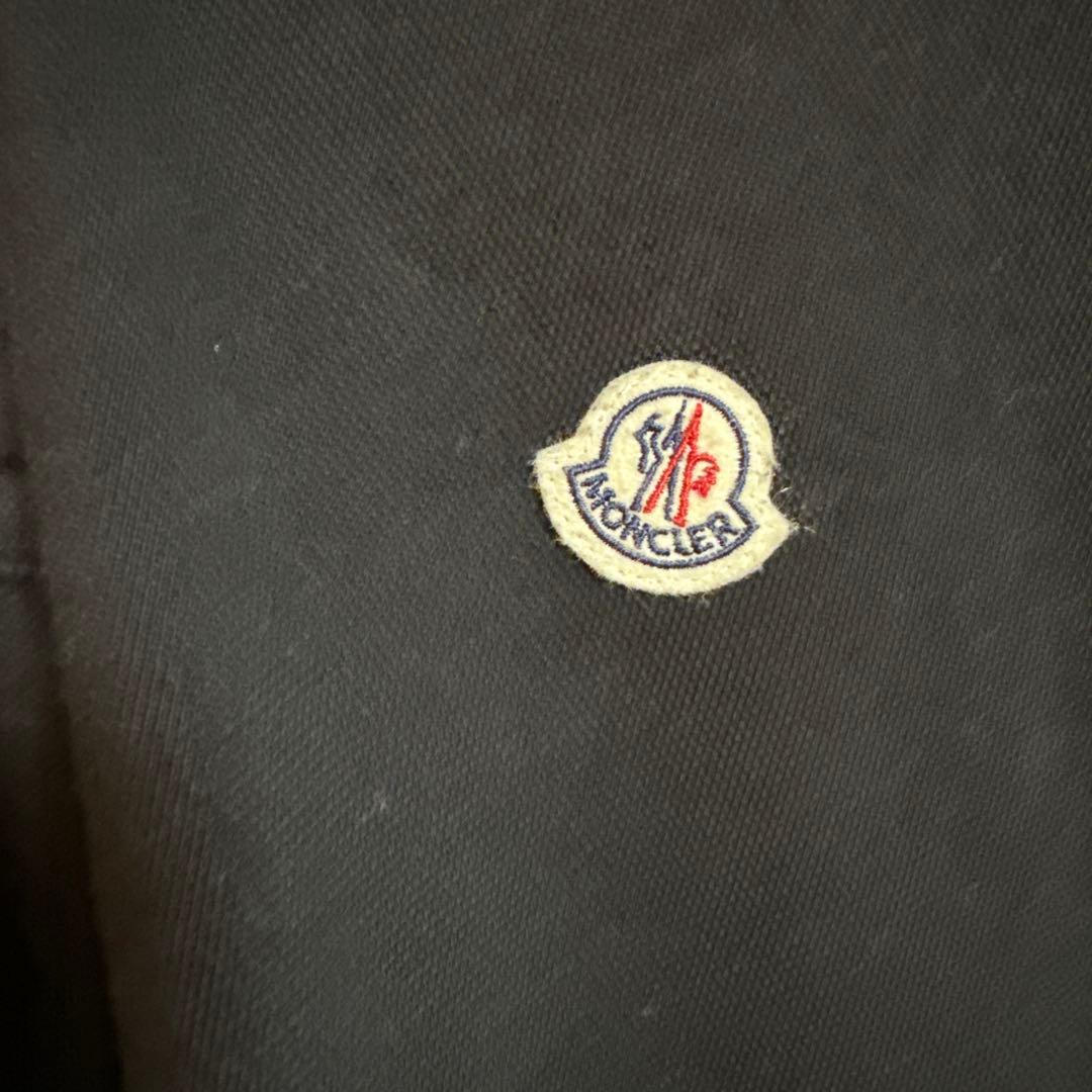 Moncler ブラック ポロシャツ XXL