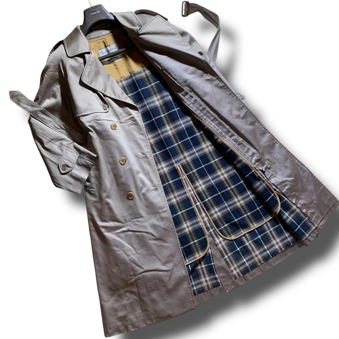 【希少品】バーバリー　トレンチコート　ライナー　ベルト　ノバチェック M相当