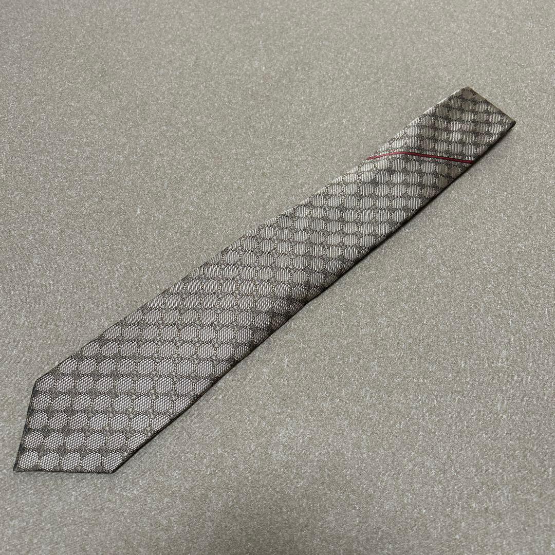 GUCCI ゴールド GG メンズネクタイ