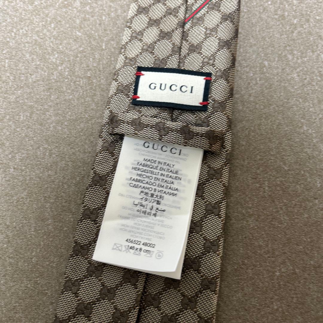 GUCCI ゴールド GG メンズネクタイ