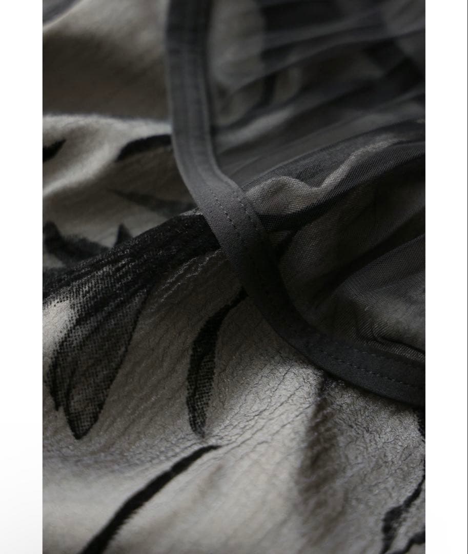 nianaフリル袖花柄刺繍 オケージョンドレス