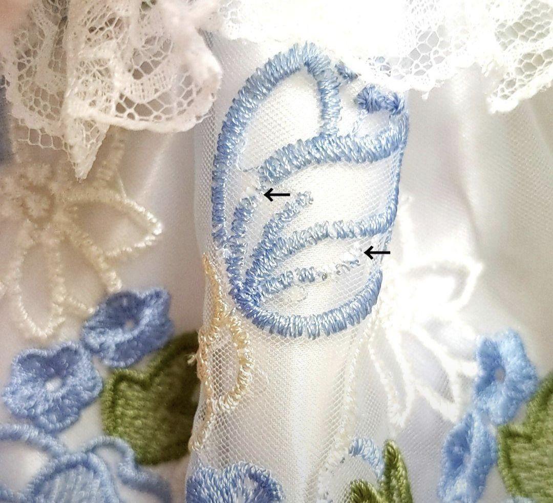 リーナベルコスチューム　1126 Sサイズ用　水色お花のコスチューム