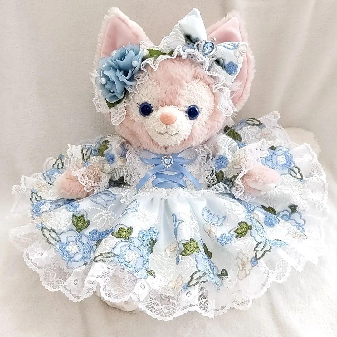 リーナベルコスチューム　1126 Sサイズ用　水色お花のコスチューム