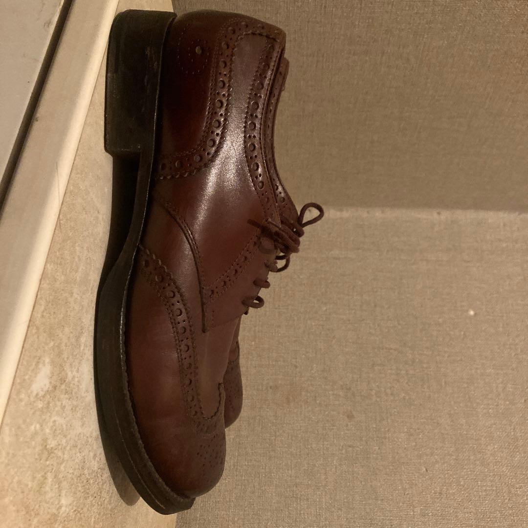 MIUMIU ウィングチップ レザーシューズ 短靴