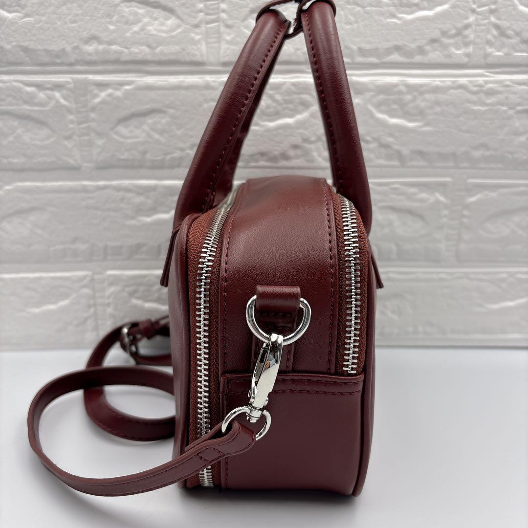 美品✨AWW サボテンレザー 2WAYミニボストンバッグ 即完モデルRED