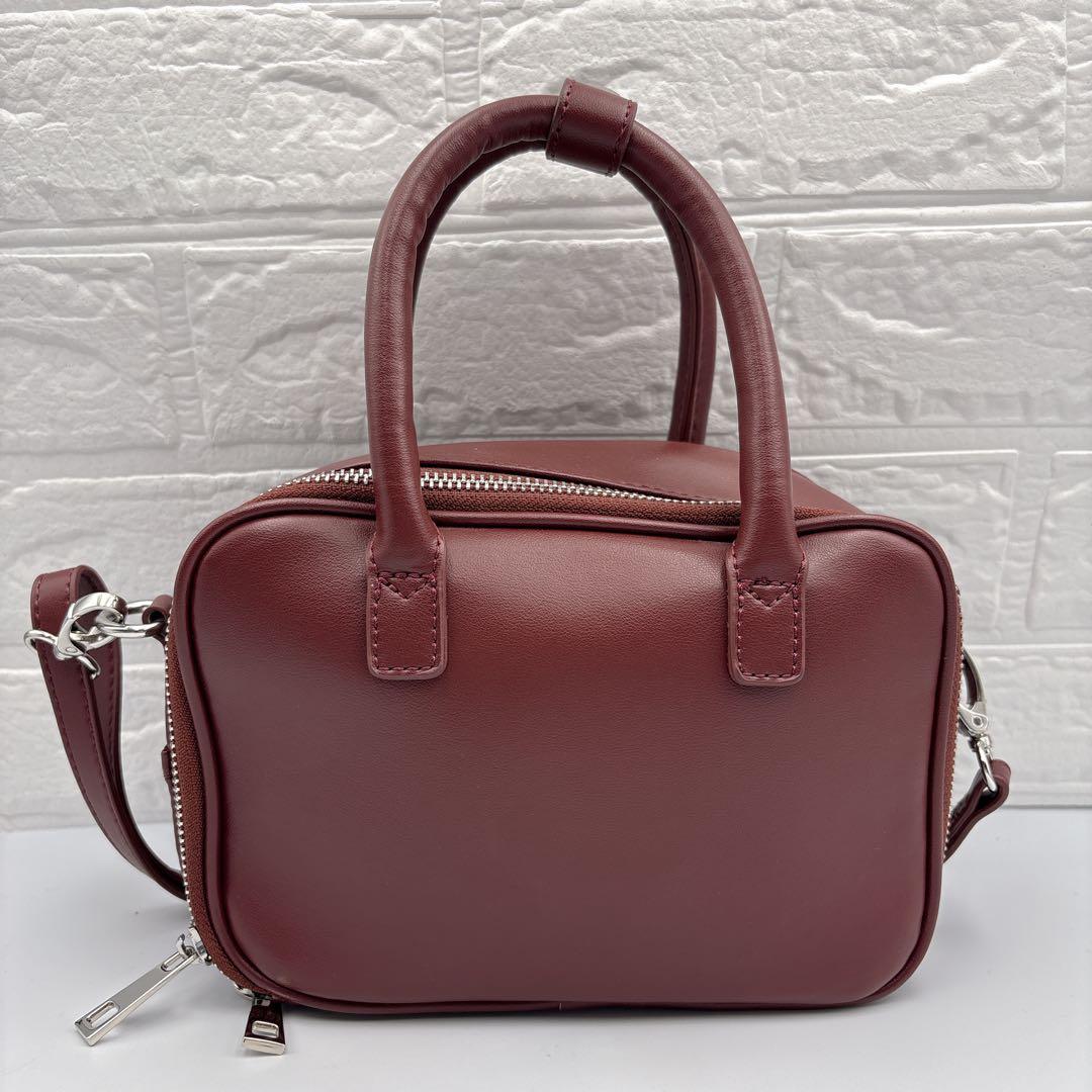 美品✨AWW サボテンレザー 2WAYミニボストンバッグ 即完モデルRED