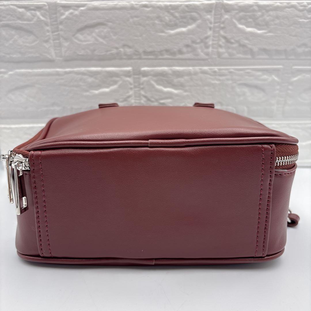 美品✨AWW サボテンレザー 2WAYミニボストンバッグ 即完モデルRED