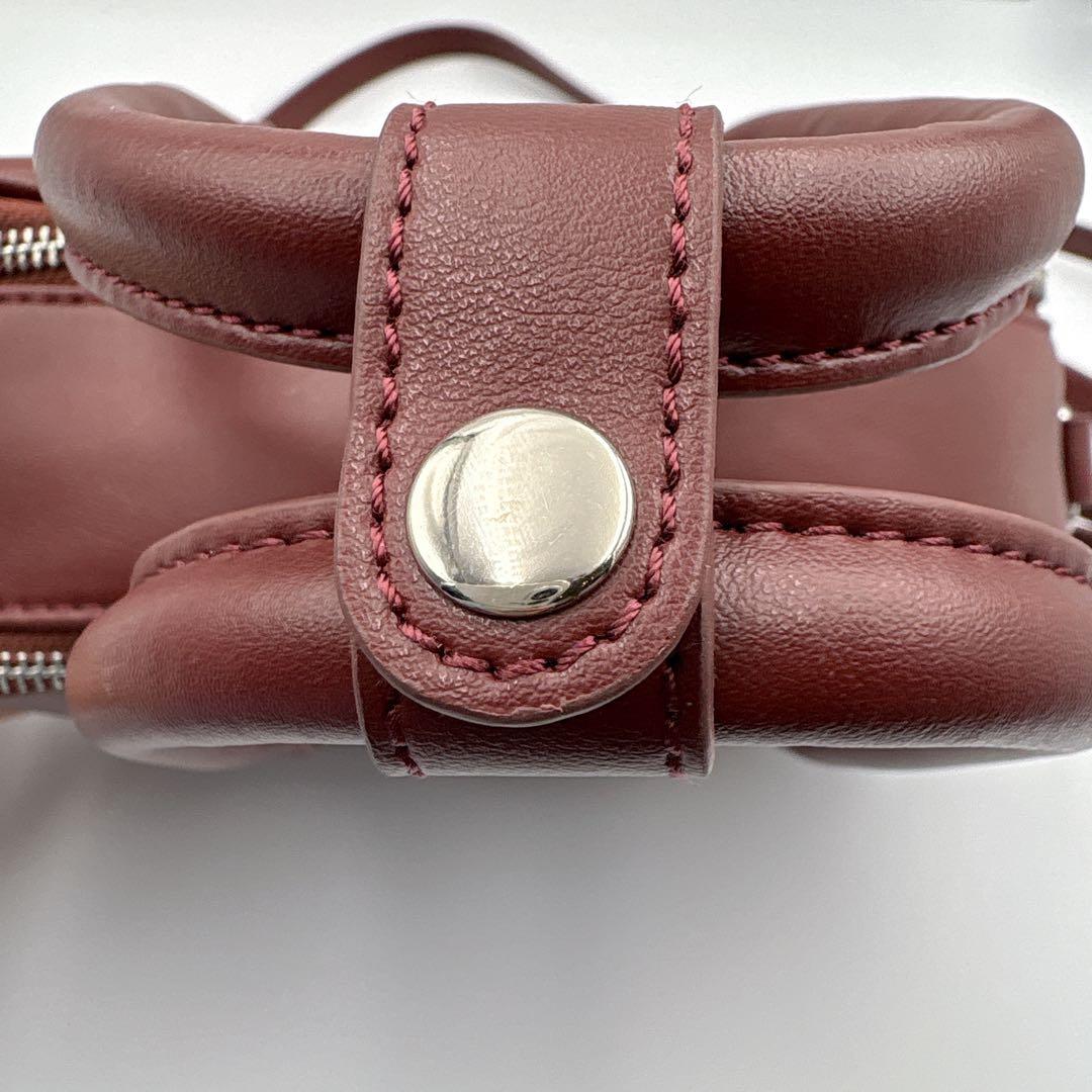 美品✨AWW サボテンレザー 2WAYミニボストンバッグ 即完モデルRED