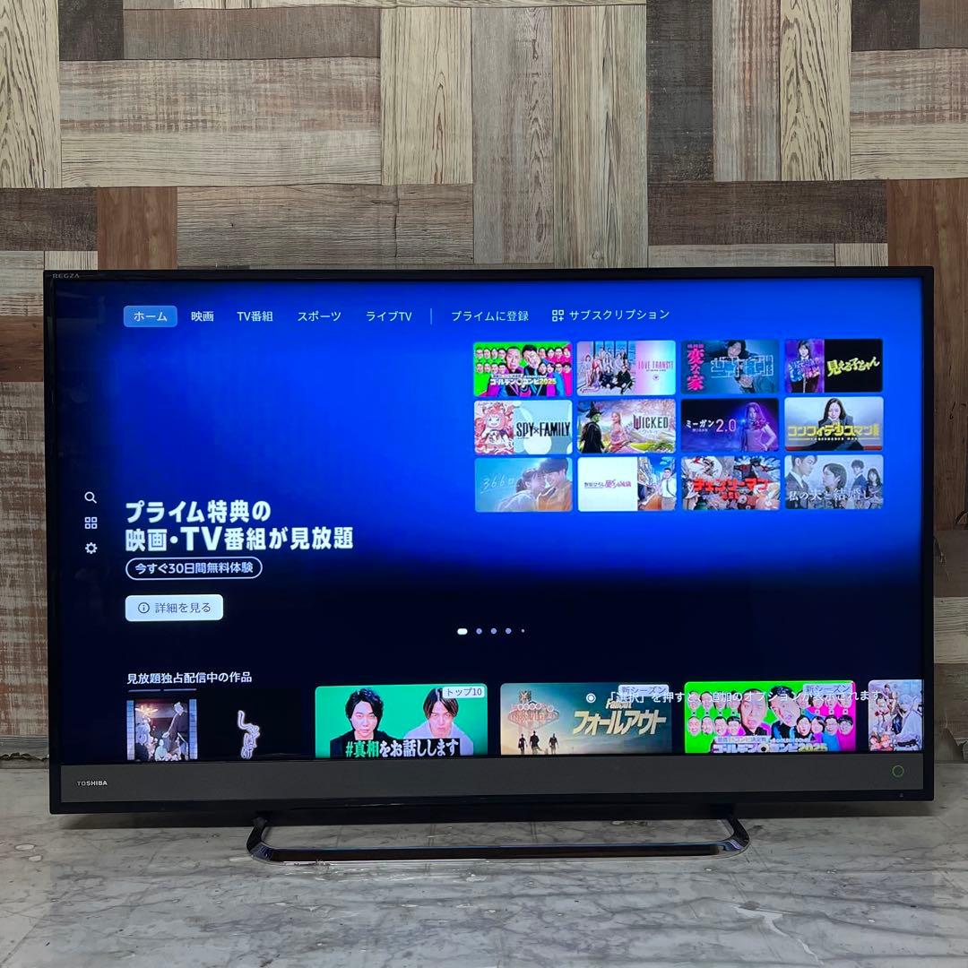 即日受渡❣️全国送料込東芝40V型4K液晶テレビ2番組同時録画動画アプリ視聴可