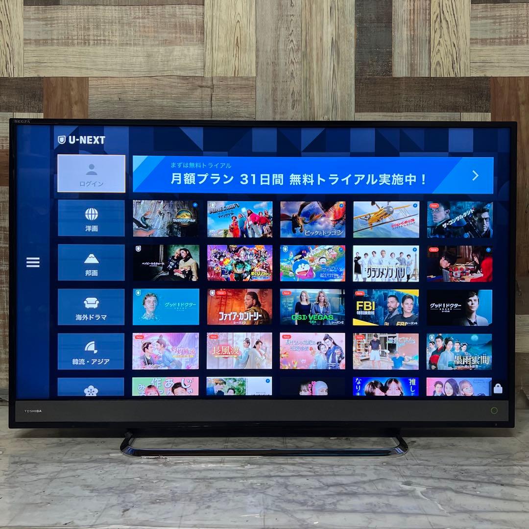 即日受渡❣️全国送料込東芝40V型4K液晶テレビ2番組同時録画動画アプリ視聴可