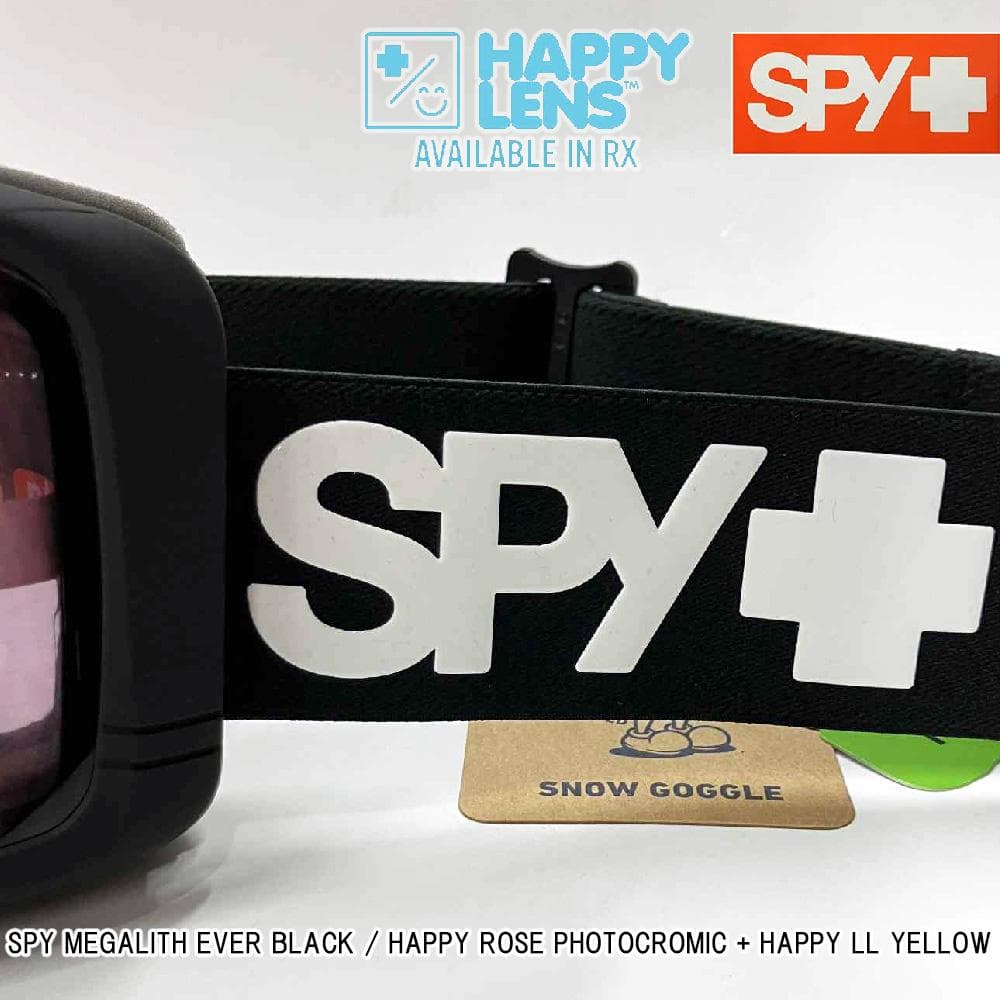 【新品】25-26 SPY MEGALITH EVER BLACK 調光レンズ