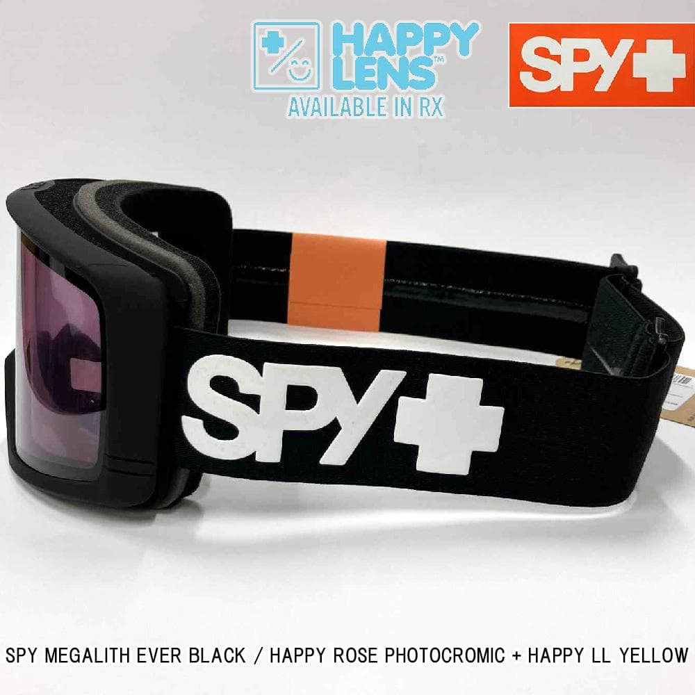 【新品】25-26 SPY MEGALITH EVER BLACK 調光レンズ