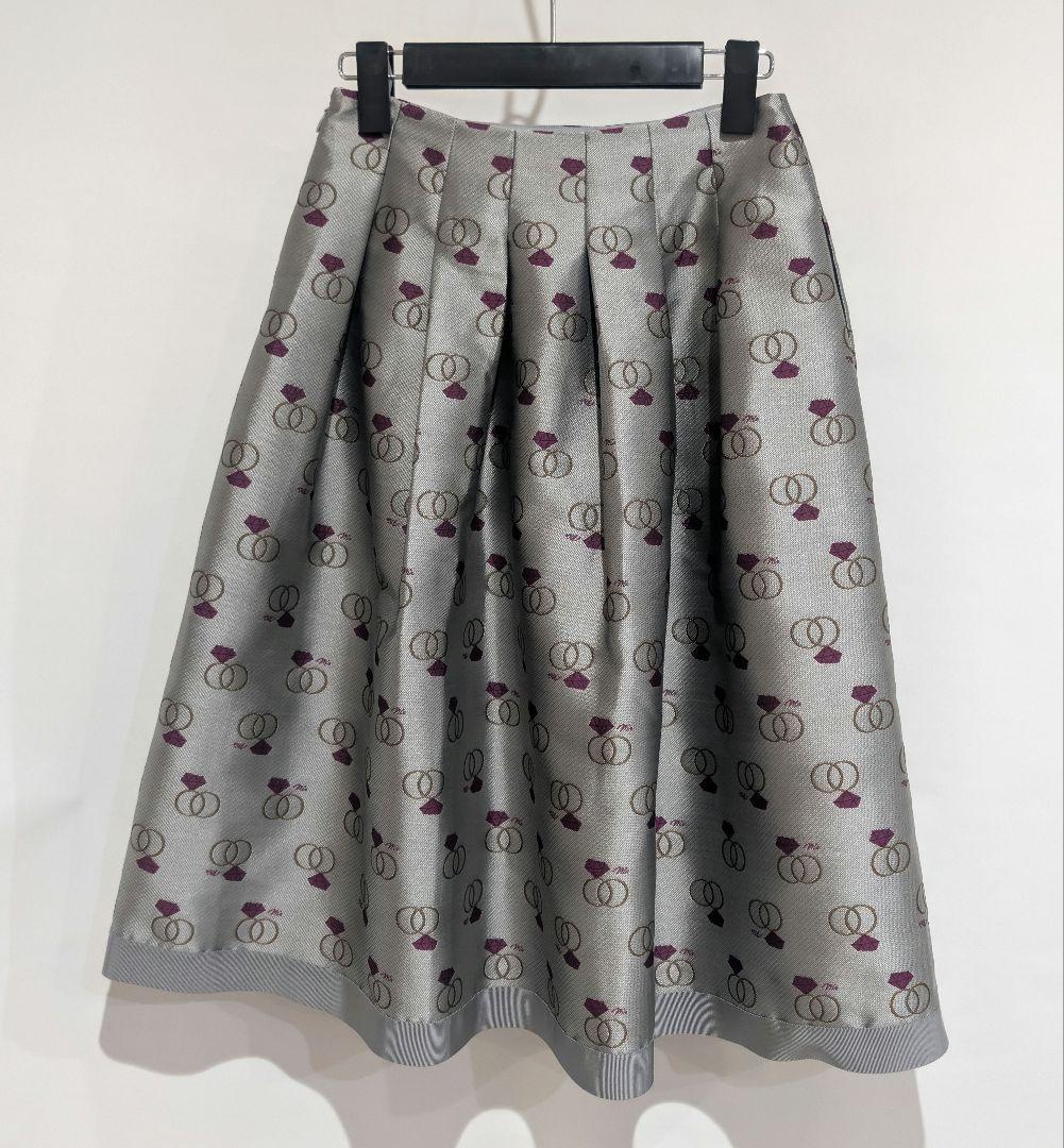 M'S GRACY エムズグレイシー リングモチーフタックフレアースカート