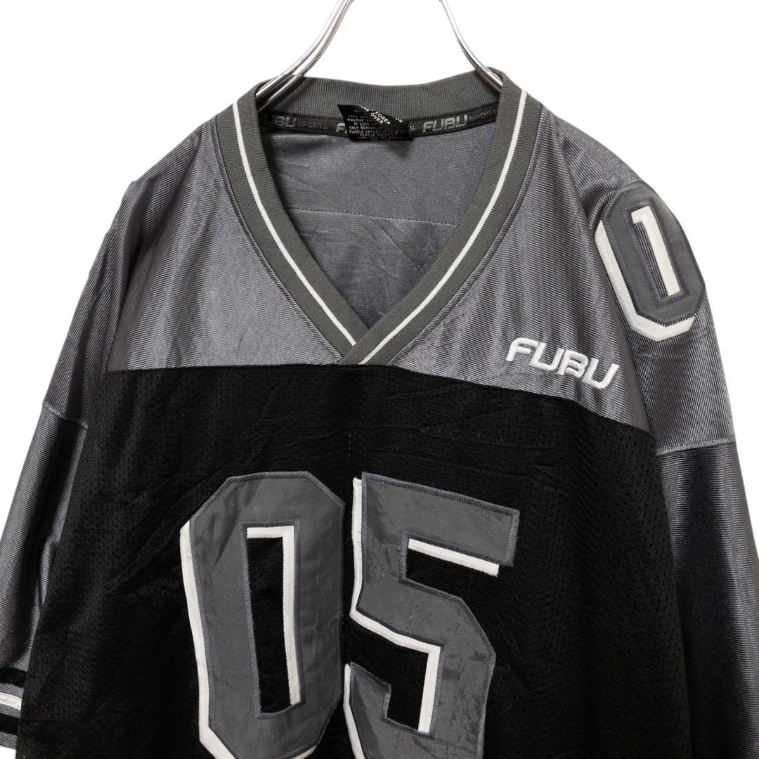 ☆FUBU☆ ヒップホップ ストリート オーバーサイズ ゲームシャツ C4858