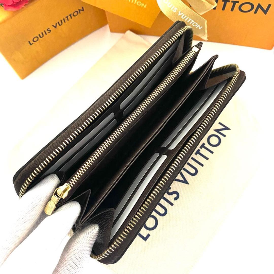 ルイ ヴィトン◎ジッピーウォレット 長財布 ラウンドファスナー ダミエ エベヌ