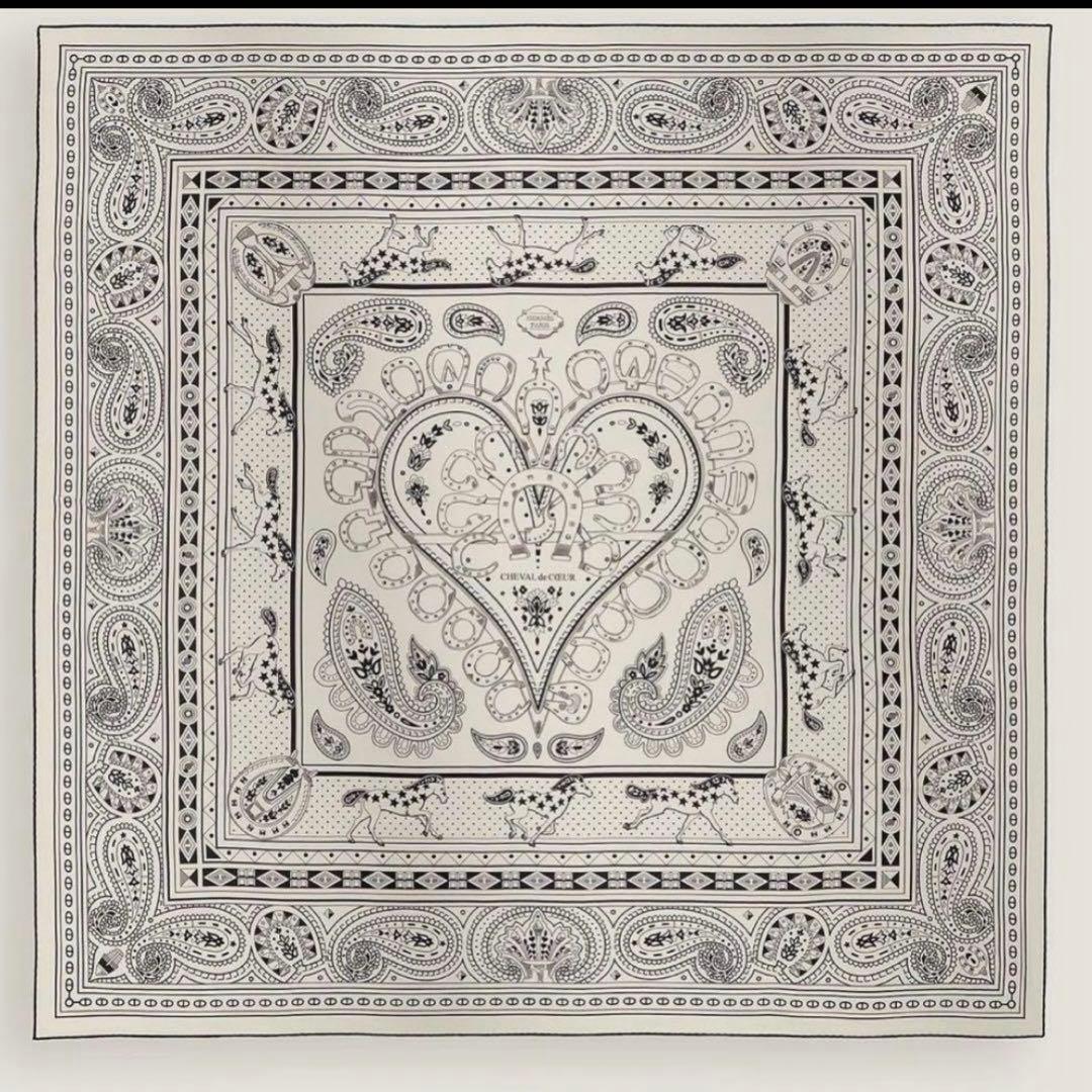 エルメス　カレジェアン　カシミアシルク　カシシル　140 シュヴァル