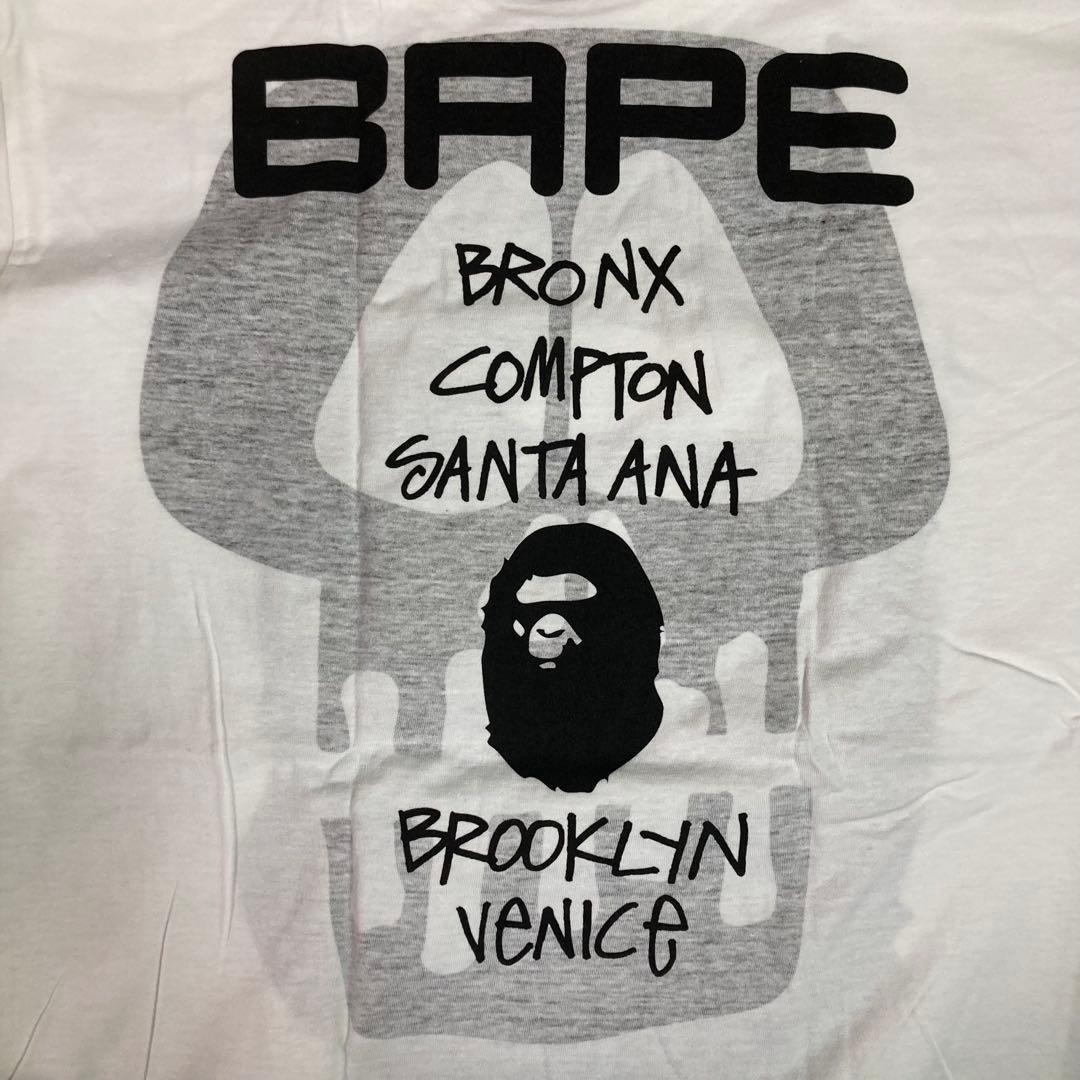 【新品未使用】ステューシー×アベイシングエイプ ワールドツアーT Mサイズ