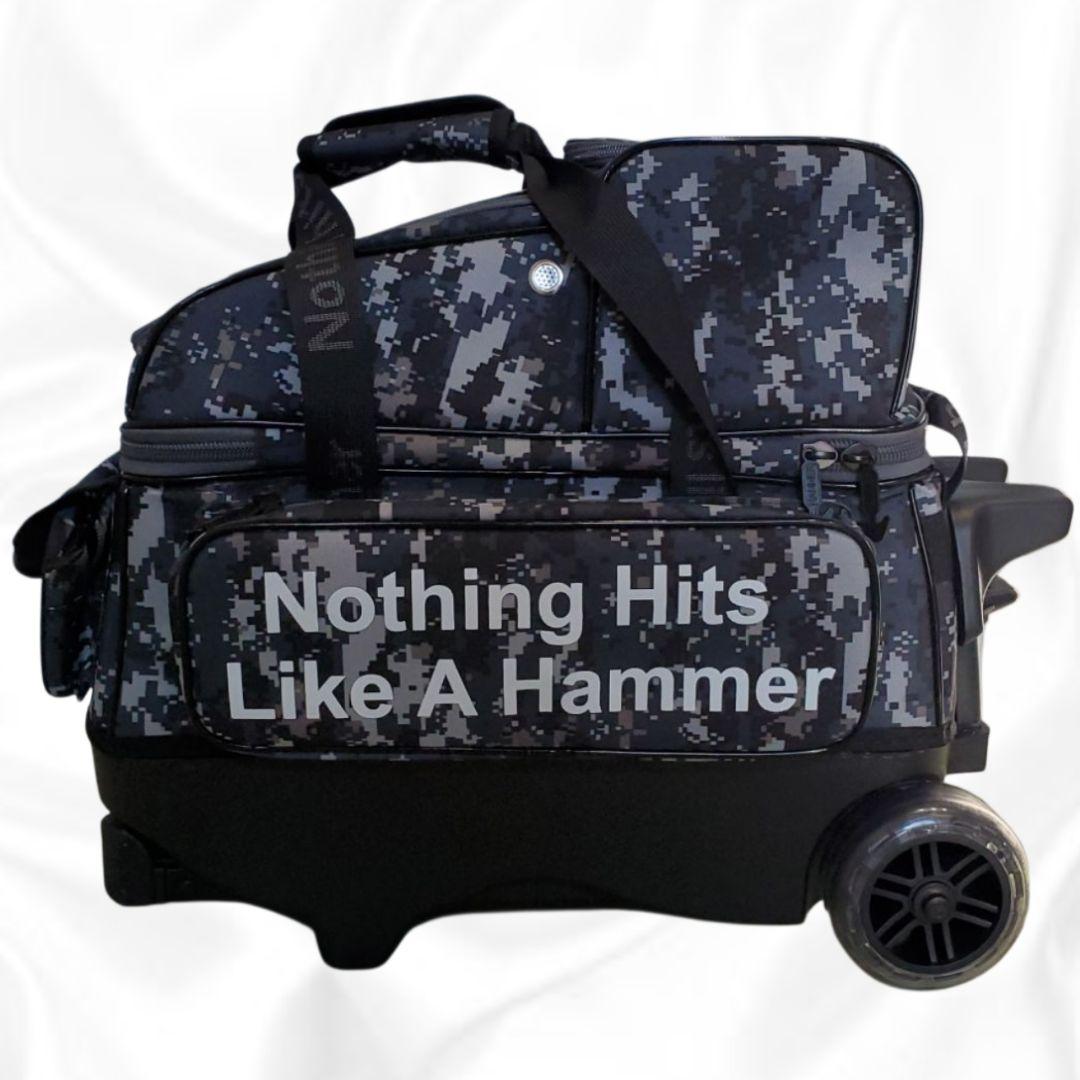 《新作》HAMMER ボウリングバック ２個入り　ブラック