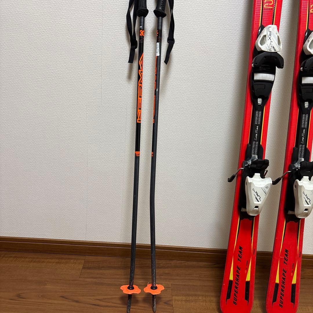 Head ジュニアスキー板　137cm +ストック付き