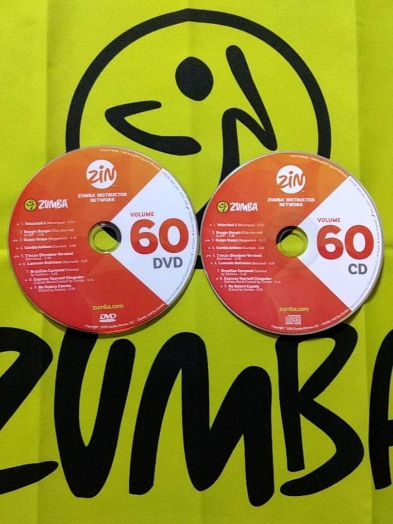 ZUMBA　ズンバ　 CD ＆ DVD 20枚セット　ZIN51 ～ ZIN60
