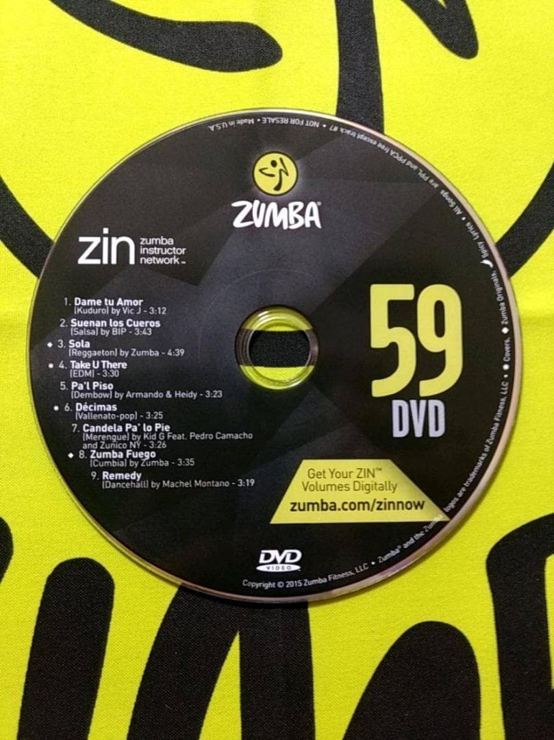 ZUMBA　ズンバ　 CD ＆ DVD 20枚セット　ZIN51 ～ ZIN60