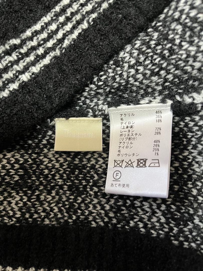 ★リコ★グレースコンチネンタル　チェック柄ニットワンピース