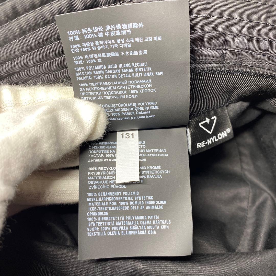 超美品 PRADA 黒 M58 バケットハット ナイロン トライアングル バケハ