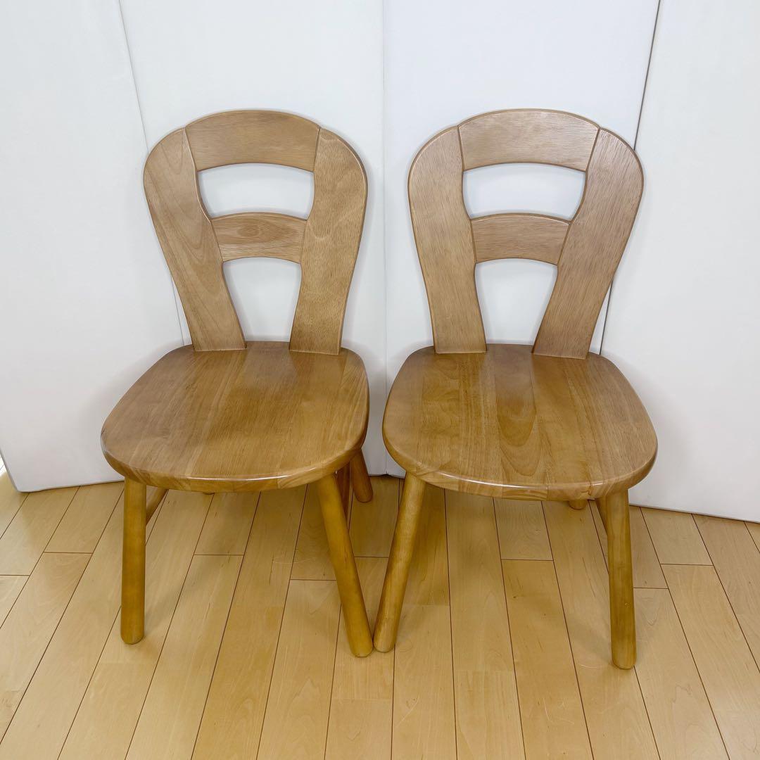 カリモク　karimoku 木製チェア　2脚セット　H字貫　国産　美品