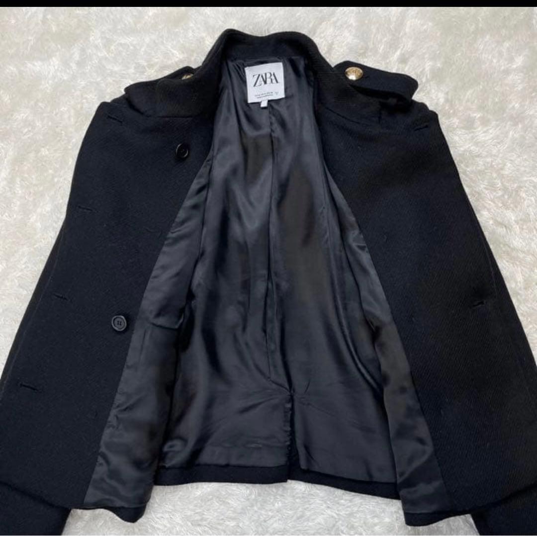 ナポレオン ジャケット 金ボタン ショート ブラック M