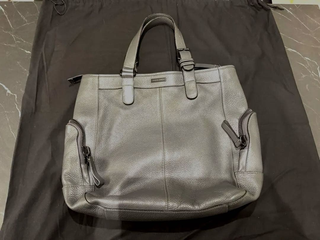 GiorgioArmani ジョルジオアルマーニ レザー トートバッグ