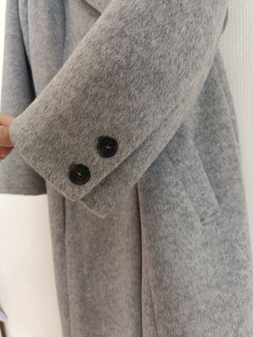 overE　理想のチェスターコート　102サイズ　ライトグレー