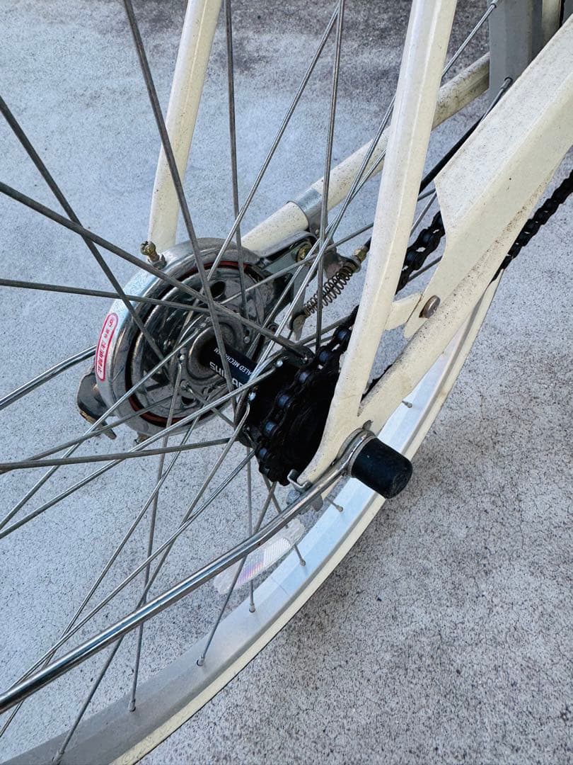 福岡発 白系 自転車 軽量 通学 通勤 家庭用 22インチ ママチャリ