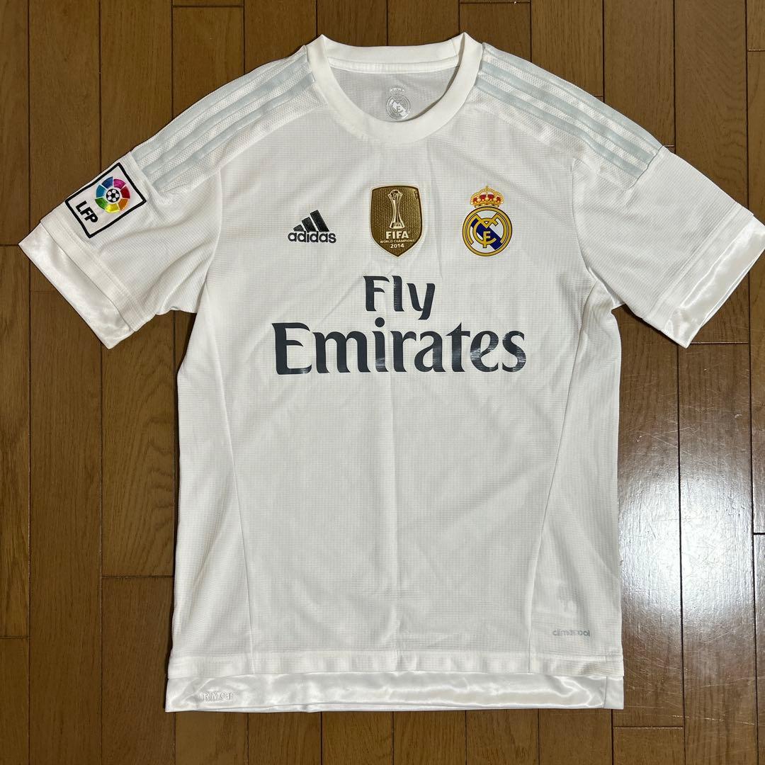 希少 レアル・マドリード 金ワッペン RMCF メッシュ切替 M スペイン購入