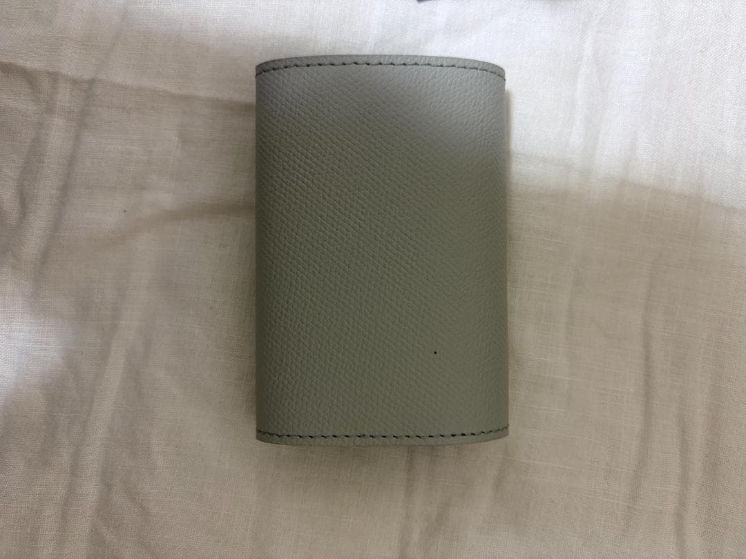 [アブラサス] 小さい財布 メンズ レディース 財布 日本製 本革 ライトグレー