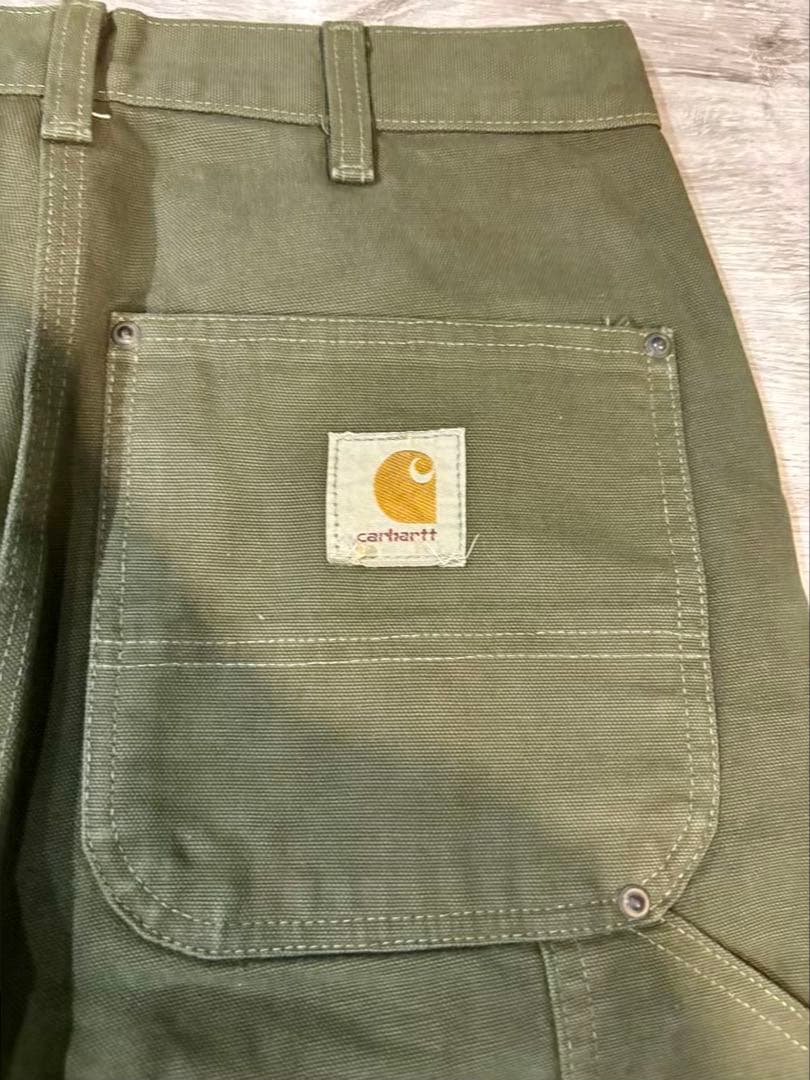 386 Carhartt USA製80s旧型B01ダブルニーレア 星タグ ダック