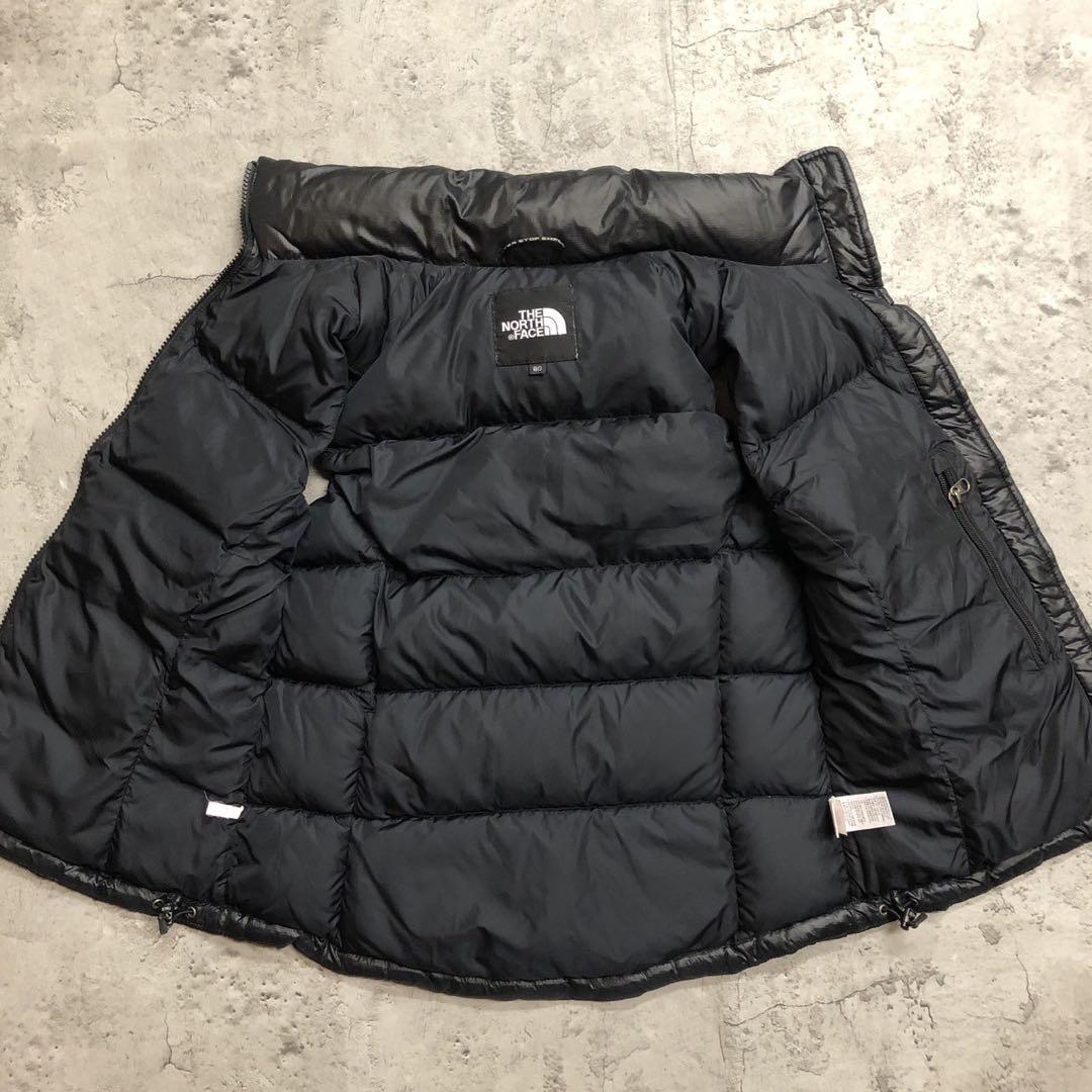 美品　ザノースフェイス　700フィル　ヌプシ　ダウンベスト　ブラック　S