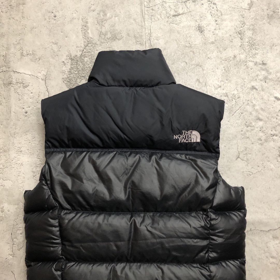 美品　ザノースフェイス　700フィル　ヌプシ　ダウンベスト　ブラック　S