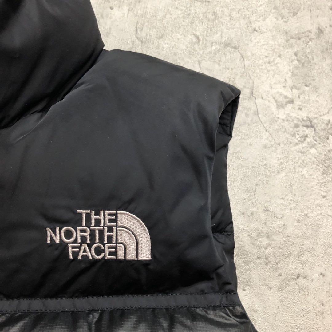美品　ザノースフェイス　700フィル　ヌプシ　ダウンベスト　ブラック　S