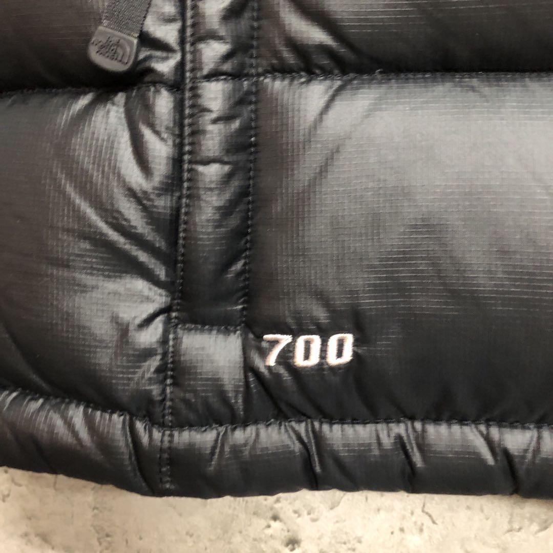 美品　ザノースフェイス　700フィル　ヌプシ　ダウンベスト　ブラック　S