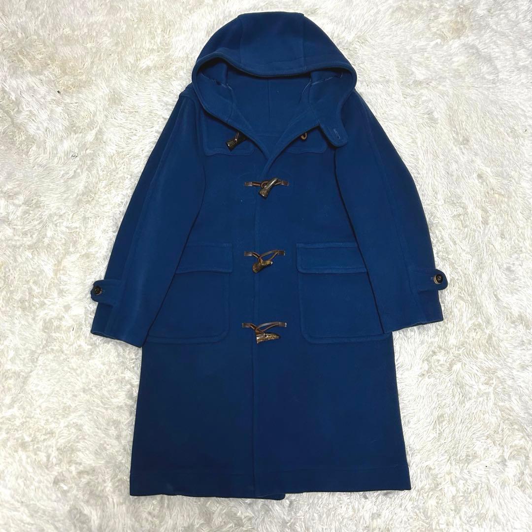 希少カラー　ムーアブルック　ヘリンボーン　ロングダッフルコート　丈100cm超