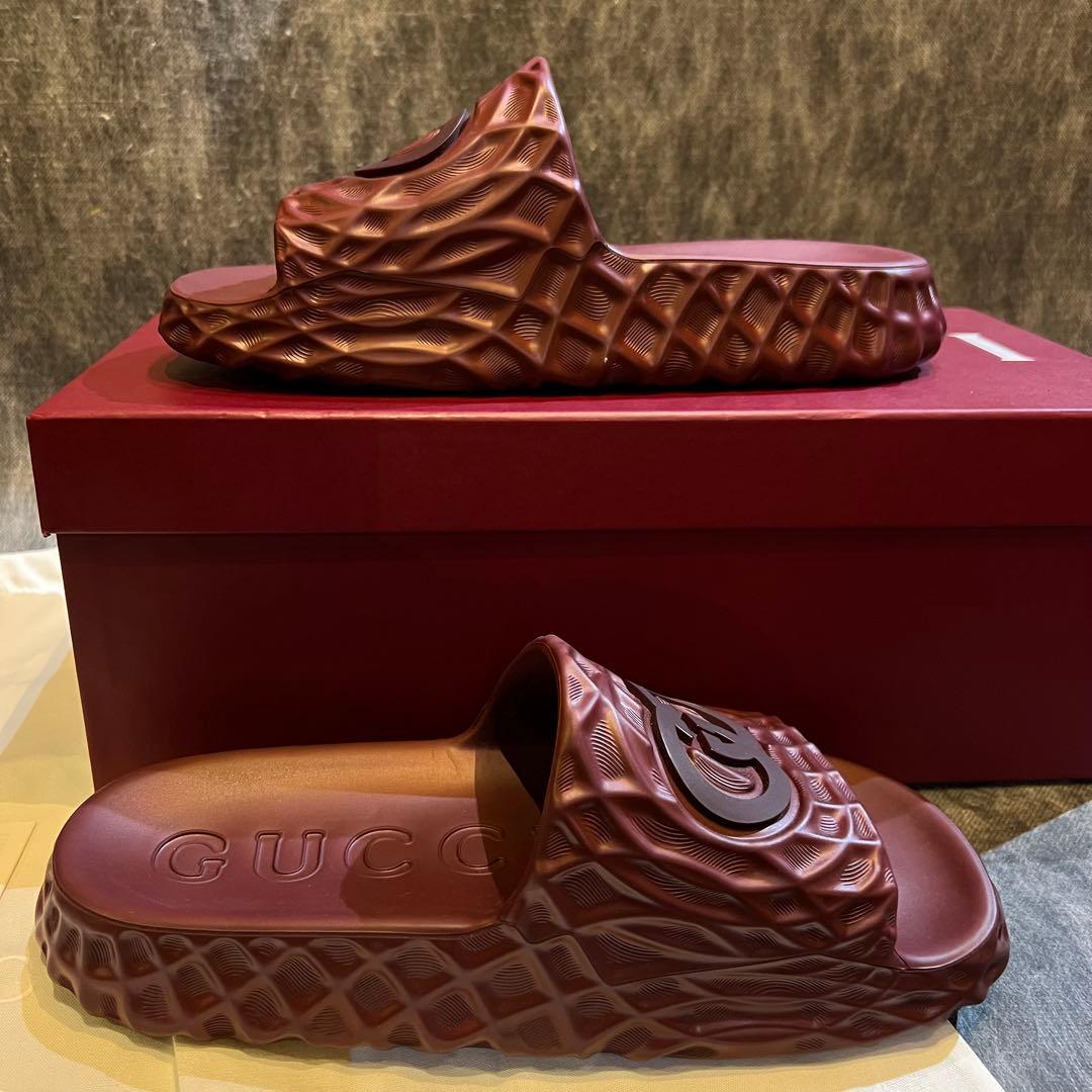 未使用 GUCCI インターロッキングG メンズ スライドサンダル　28cm