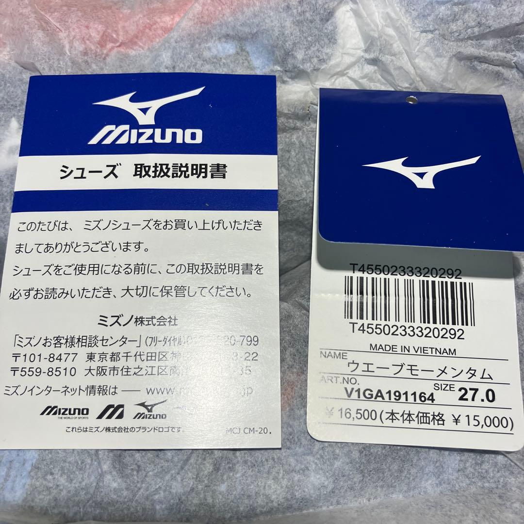 MIZUNOバレーボールシューズ。