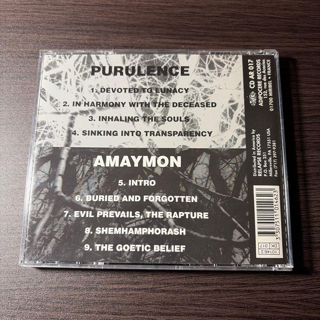 洋楽 Purulence /Amaymon/split cd