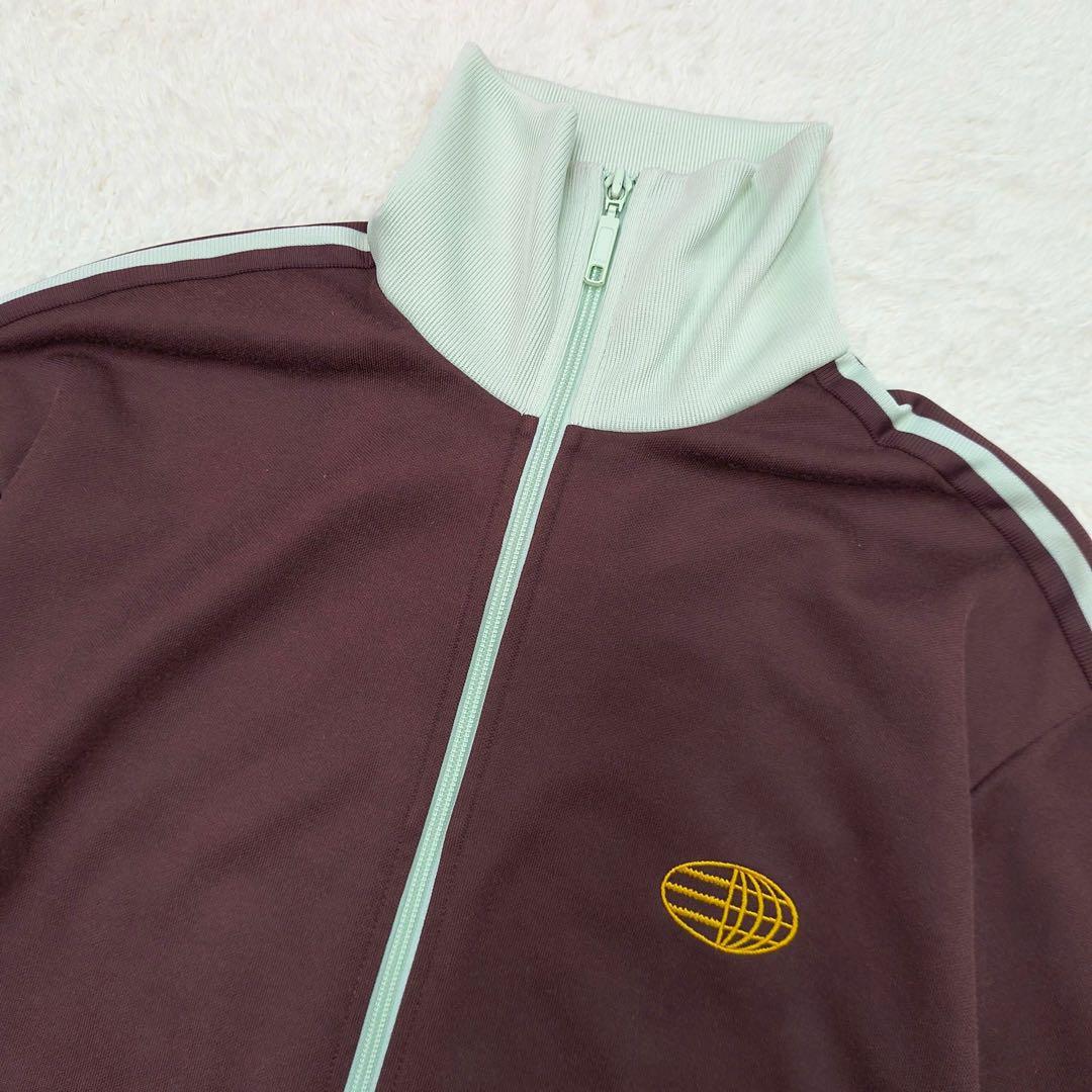 ✨希少✨adidas ワールドマーク　トラックジャケット　セットアップ　マールン