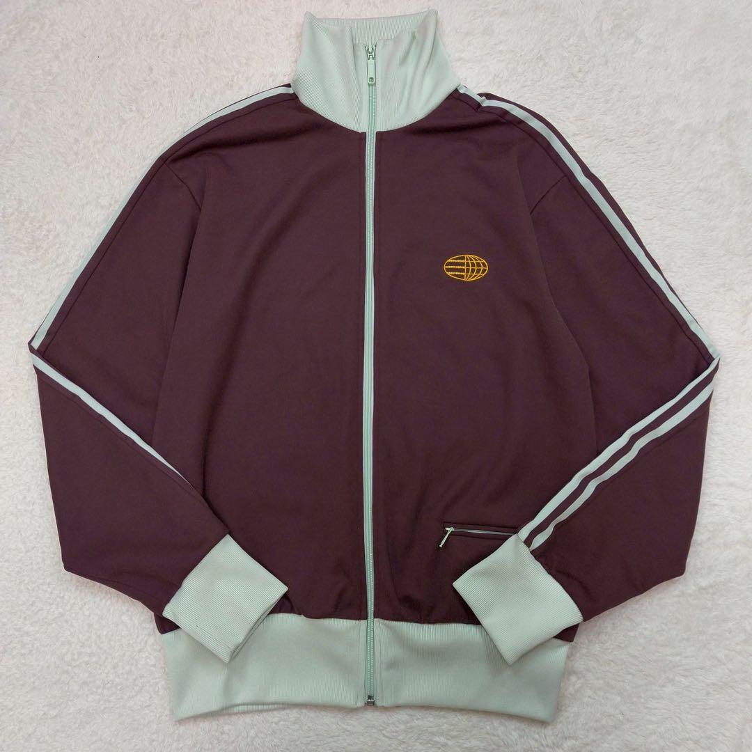 ✨希少✨adidas ワールドマーク　トラックジャケット　セットアップ　マールン