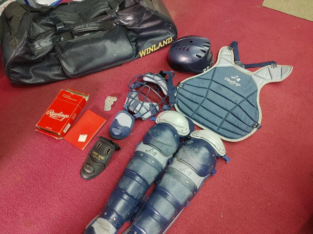 Rawlings キャッチャー用品 フルセット ネイビー